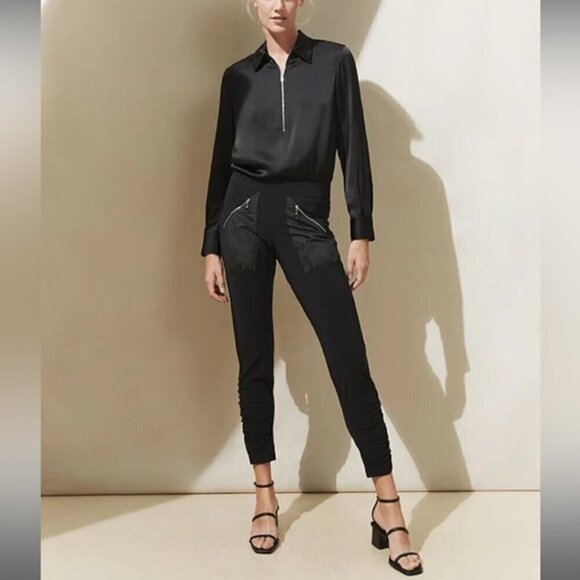 RAFFAELLO ROSSI BLACK CASSY PANT SIZE EU 38 - Picture 1 of 11